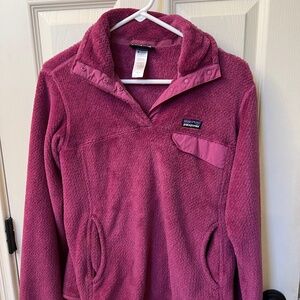 PATAGONIA Women Re-Tool Snap-T Fleece Pullover Medium Polartec Therma Pro
